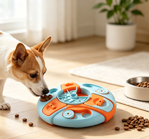 Jouet de puzzle moderne et durable pour chien, distributeur de friandises interactif en forme de labyrinthe, bol anti-étouffement pour une alimentation lente et anti-ennui - Product Image 4