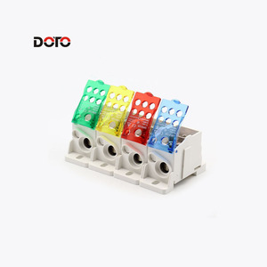 Bloque de Terminales UKK 125A, Monofásico <span class=keywords><strong>Unipolar</strong></span>, Montaje en Riel DIN, Bloque de Distribución de Energía Tipo Tornillo para Panel Eléctrico - Product Image 2