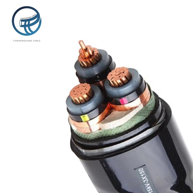 YJV22 Medium Voltage Armoured Cable 6/10/8.7/15KV/36KV 3 Core Copper Conductor XLPE Insulated PVC Jacket 3*185mm Welding Machine