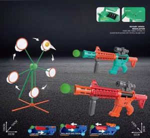 Shooting Games Toys for Boys Kids Toy Sports with Moving Shooting <b>Target</b> 2 Popper <b>Air</b> Toy <b>Guns</b> 24 Foam Balls Gifts Outdoor Game - Product Image 4