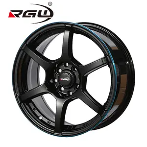 57C6คุณภาพสูง5 4X100 Offset จานลึกขาย5X114.3 14 15 16 17 18นิ้ว Rims Alloy รถ Mag ล้อ5สตั๊ด