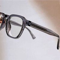 Nouvelle monture de lunettes épaisse pour hommes et femmes, ultralégère en TR90, monture carrée, anti-lumière bleue, verres transparents, lunettes optiques