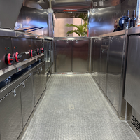 Camionnette mobile en aluminium et fibre de verre Austar pour café, glaces, barbecue, pizzas, burgers, hot-dogs, tacos, avec équipement de cuisine complet, facile à utiliser