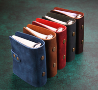 Ya574 Carnet en cuir véritable en gros, carnet de voyage en cuir pour hommes, petit carnet