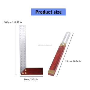 8 بوصة متعددة الوظائف الزوايا أداة قياس مع مسطرة مربعة شطبة الزوايا مكتشفات - Product Image 2