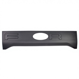 Couvercle de couvercle de coffre de hayon de garniture de porte arrière de queue noir mat avec/sans <span class=keywords><strong>plaque</strong></span> de protection de trou pour NEXT GEN FORD RANGER T9 2023 2024 - Product Image 1