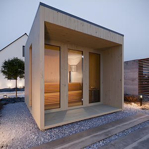 منزل ساونا كهربائي خارجي بأسلوب نورديك حديث مع موقد ساونا وغرفة بخار للاستخدام في الفلل وإمكانية التخصيص السريع - Product Image 4