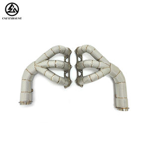 Collecteurs d'échappement sportifs CSZ pour Porsche 911 991.1 GT3 991.2 GT3 4.0L avec bouclier thermique de compétition - Product Image 1