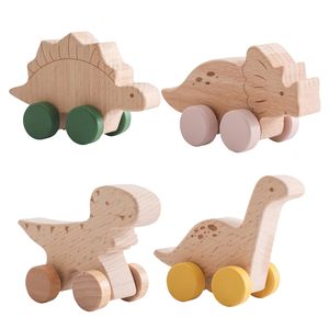 Set mainan dinosaurus dari kayu 0-12 bulan, Set mainan sensorik permainan peran Motor untuk balita 0-12 bulan - Product Image 5