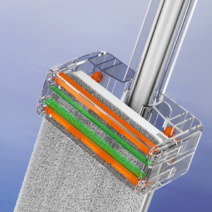 Flat Mop For Home Use All In One Cleaning Hands Free Mop 2024 New Model Lazy Mop Microfiber Rectangular Hook And Loop Fastener - Product Image 3