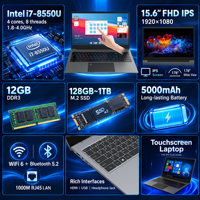 Ordinateur portable de bureau OEM 15,6 pouces pour achat groupé, Intel 12e génération Core i3/i5/i7, 8 Go/16 Go DDR4, Windows 11 Pro, SSD, IPS, pour entreprises et usage domestique