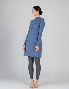 Kilang Jahit Pukal OEM Muslimah Casual Autumn Swimsuit Labuh Menutup Aurat Breathable Knitting Wholesale Unit Price Reliable - Product Image 2