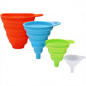 Entonnoir en silicone pliable et rétractable pour transfert de liquides, portable, pour stockage d'huile, mini ZMB824, approvisionnement direct transfrontalier du Guangdong - Product Image 3