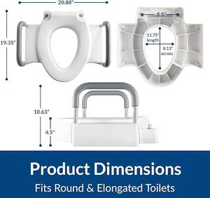 Kursi toilet naik Mason dengan sandaran tangan & orang tua kursi toilet naik - Product Image 4