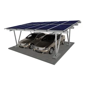 Suporte do painel solar Sistema de instalação do racking do estacionamento Alumínio Carport Suporte de montagem para painéis solares