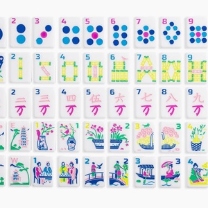 Juego de Mahjong Americano Portátil de Alta Calidad, 160 Fichas Blancas Hechas a Mano de Acrílico, Fichas de Madera de Lujo, Juego de Casino para el Hogar, Melamina - Product Image 5