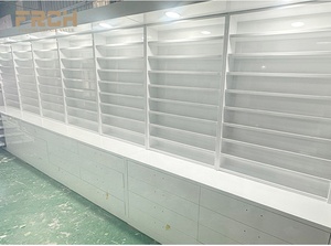 Esmalte de uñas de 5 capas blanco personalizado, estantes montados en la <span class=keywords><strong>pared</strong></span>, soporte de suelo para salón - Product Image 4