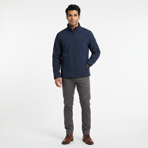 Top 5 Premium Men's <b>Canvas</b> Softshell Jacket Waterproof Windproof Breathable Hooded with Stand Collar Formal Style for Teens - Product Image 1