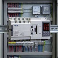 Commutateur de transfert automatique double alimentation NATUS NTDT85-250B-III 3P/4P AC230V 250A 8kV pour systèmes de secours (réseau électrique et générateur)