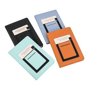 Agenda de Cuero Pu A5 Personalizada Creativa, Agenda de Tapa Dura, Diario de Cuero PU con Portalápices, Bolsillo <span class=keywords><strong>para</strong></span> Móvil, Logotipo Personalizado - Product Image 2