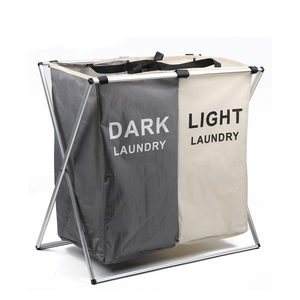 <strong>Washing</strong> Bag <strong>Basket</strong> Wholesale Mesh Laundry <strong>Basket</strong> <strong>White</strong> Wicker Large Foldable Fabric Laundry <strong>Basket</strong> with Folding Legs - Product Image 6