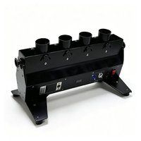 Lanceur de confettis électronique 300W DMX512 avec télécommande sans fil pour événements, modèle Stage 4 Heads