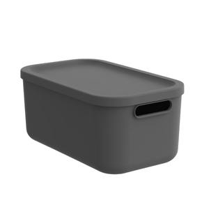 Boîte de rangement multi-usages ALBULA Anthracite clair 39,5x23,5 H. 17,7CM 12LT - Product Image 1