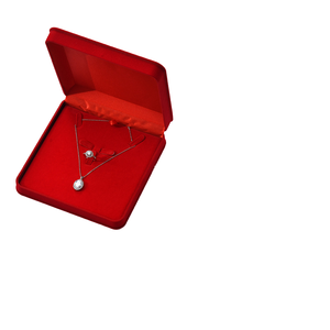 Luxury Flannel <b>Jewelry</b> <b>Box</b> <b>Necklace</b> Ring Storage Case Velvet Lining Wedding Proposal Engagement <b>Jewelry</b> Packaging Gift <b>Box</b> - Product Image 1