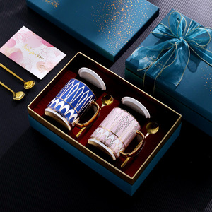 Taza de Cerámica de Lujo Ecológica con Tapa y Asa, Taza de Té de Porcelana Blanca, Embalaje en Caja de Regalo para Regalos Empresariales - Product Image 5