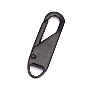 Amindz 10 Pezzi Tiranti Per Cerniera In Metallo - Riparazione Cerniere Per Vestiti, Bagagli, Zaini - Colori Nero E Argento, 3,7 Cm