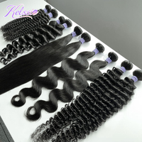 Rambut Keriting India Mentah Dalam Bundel, Ekstensi Rambut Manusia Virgin Tanpa Proses, Grosir Rambut India Mentah Sejajar Kutikula, Vendor Rambut India Mentah Dalam Jumlah Besar