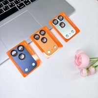Protection d'objectif d'appareil photo tout-en-un en verre trempé compatible avec les modèles 18 Pro, 18 Pro Max, 17 et 16