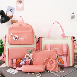 New Grade Three to Five and Six Primary <b>School</b> Schoolbag Women's Korean-style Large Capacity Five-piece Children's <b>Backpack</b> - Product Image 3