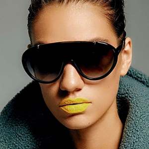 Lunettes de soleil rétro unisexes tendance 2020, coupe-vent, protection UV400, surdimensionnées, monobloc - Product Image 2