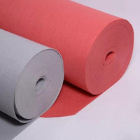Tissu non tissé coloré en rouleau de 1 à 4 mm, tissu non tissé aiguilleté, bonne absorption acoustique, adapté à la décoration intérieure