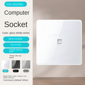 Interrupteur mural intelligent Tuya, panneau tactile en verre trempé, 10A 230V IP20, design minimaliste, contrôle Wi-Fi, 1 voie - Product Image 4