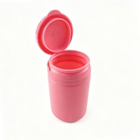 Bouteille en plastique portable en gros avec bouchon à anneau de déchirement, vide, pour le stockage de pilules, de vitamines et de capsules