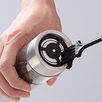 Machine à café et chocolat chaud de comptoir avec moulin à grains intégré – Moulin à café en acier inoxydable