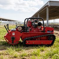 Livraison gratuite, tondeuse à gazon à moteur diesel CE EPA, machine agricole à chenilles en caoutchouc, tondeuse à gazon robotisée télécommandée