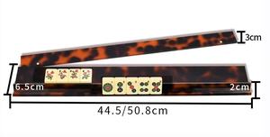 Moderno y Lujoso Soporte Magnético de Acrílico para Mahjong con Organizador de Fichas Portátil de Borde Recto para Fichas de Mahjong Americanas - Product Image 6