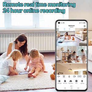 12MP Mini CCTV Indoor <strong>Wireless</strong> Network <strong>Camera</strong> Three Lenses Three Screens 720 Degree PTZ Detection Alarm Home <strong>Security</strong> <strong>Camera</strong> - Product Image 5
