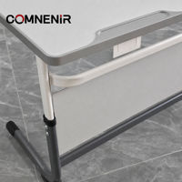 Bureau d'étudiant double moderne à hauteur réglable, mobilier scolaire, taille, couleur et logo personnalisables, fourniture directe d'usine