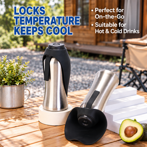 Bouteille de voyage pour chien en acier inoxydable écologique de 710 ml avec logo personnalisé, sans BPA, bol à boire réversible en silicone en forme de feuille pour la randonnée - Product Image 2