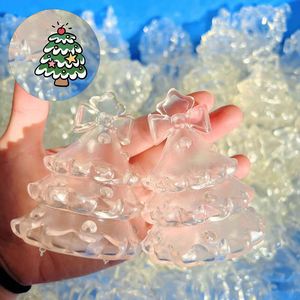DIY Christmas Tree TPR Inflatable Components Stress Relief Empty <b>Ball</b> Decompression <b>Squeeze</b> Toy Container - Product Image 1