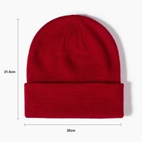 2021 bonnet tricoté bonnet accessoires d'hiver bonnets avec broderie personnalisée acrylique mode Skullies chapeaux hiver tricoté chapeau