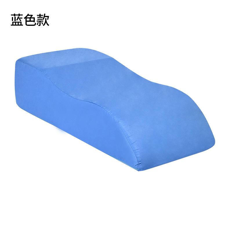 Almohadilla en forma de S para extremidades inferiores, tejido blanco.