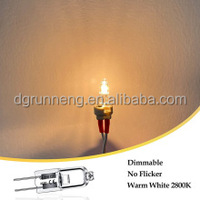 RUNNENG G4 12V 10W 20W ampoules à LED 2 broches ampoules halogènes 2700K blanc chaud Transparent clair lampe halogène ampoule perles EL