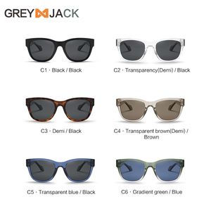 Gafas de sol grises Jack para mujer, UV400, polarizadas, montura metálica TR, lentes TAC, estilo ojo de gato, para viajes, moda, fiestas y conducción. - Product Image 1