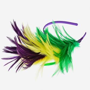 For Women Favors Carnival Accessory Head Hoop Party Supplies Mardi Gras <b>Headband</b> With <b>Feathers</b> Decoration - Product Image 3