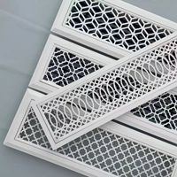 Grille de retour d'air décorative en alliage d'aluminium sur mesure avec motifs découpés artistiques